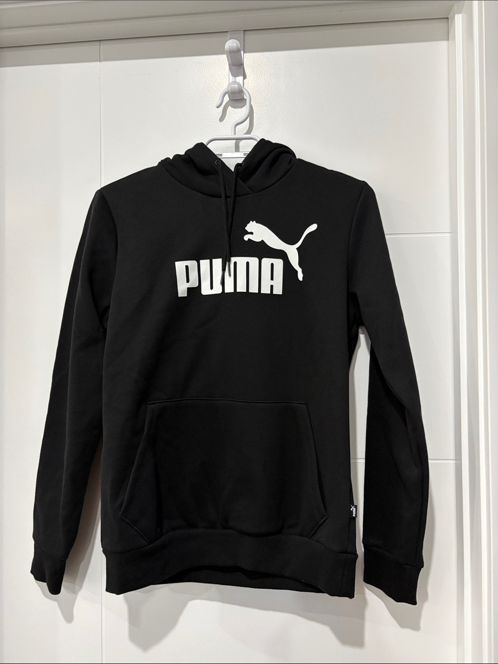 Puma Black Hoodie with White Logo